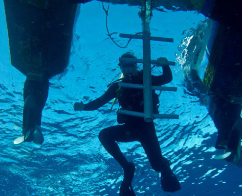 Diving Fiji Boat Ladder Step Up