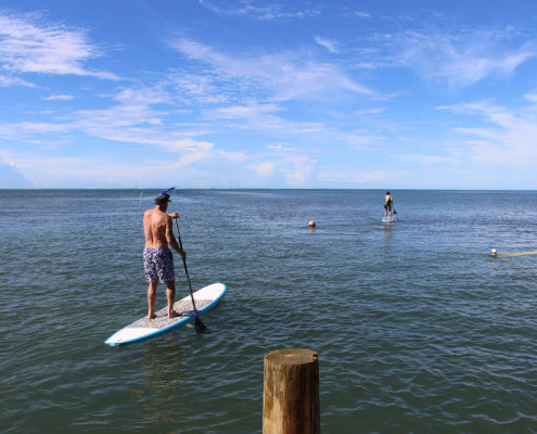 Fiji SUP Heading out the Pacific Ocean